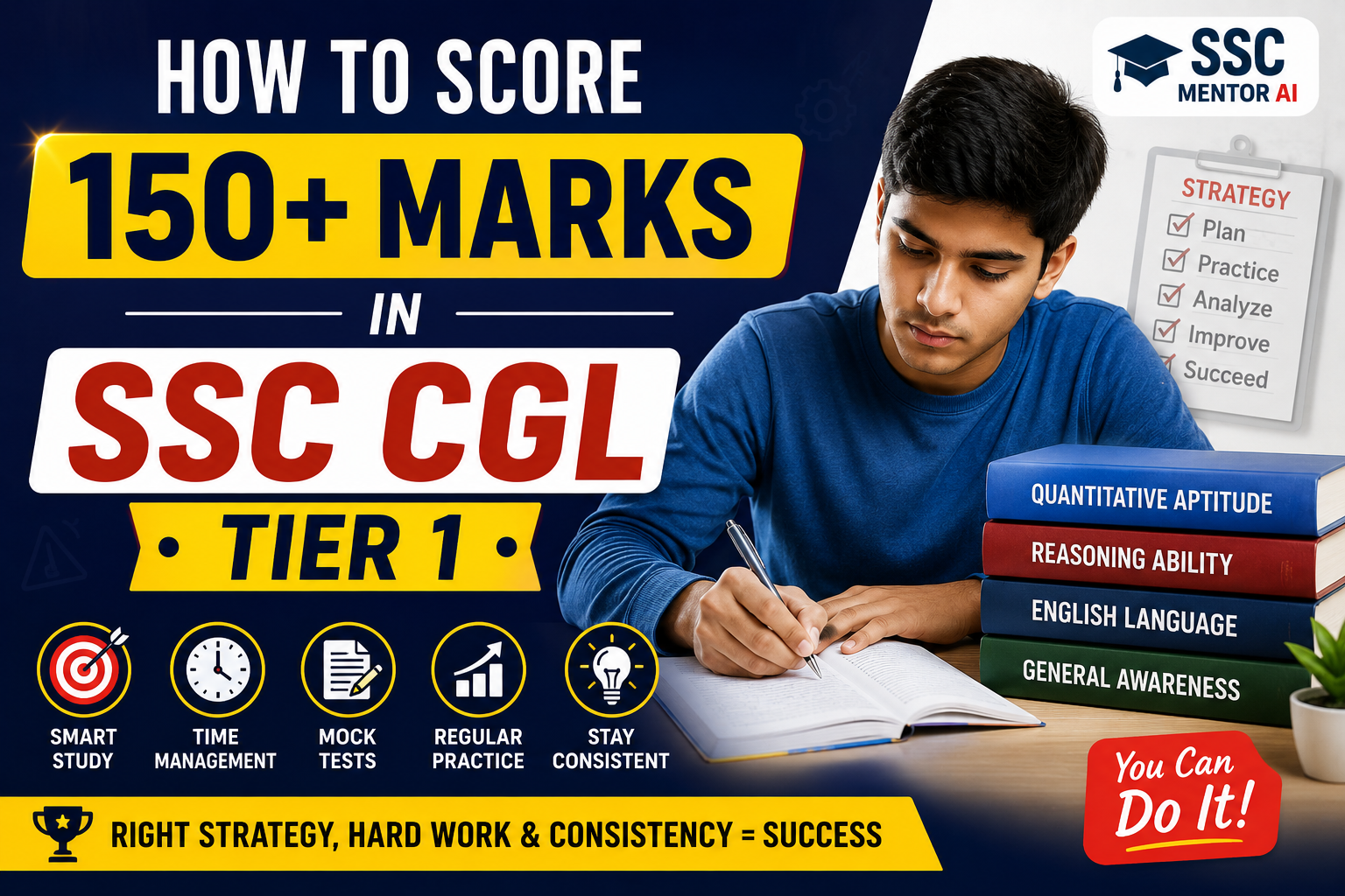 How to Score 150+ Marks in SSC CGL Tier 1: A Complete Strategy for 2026