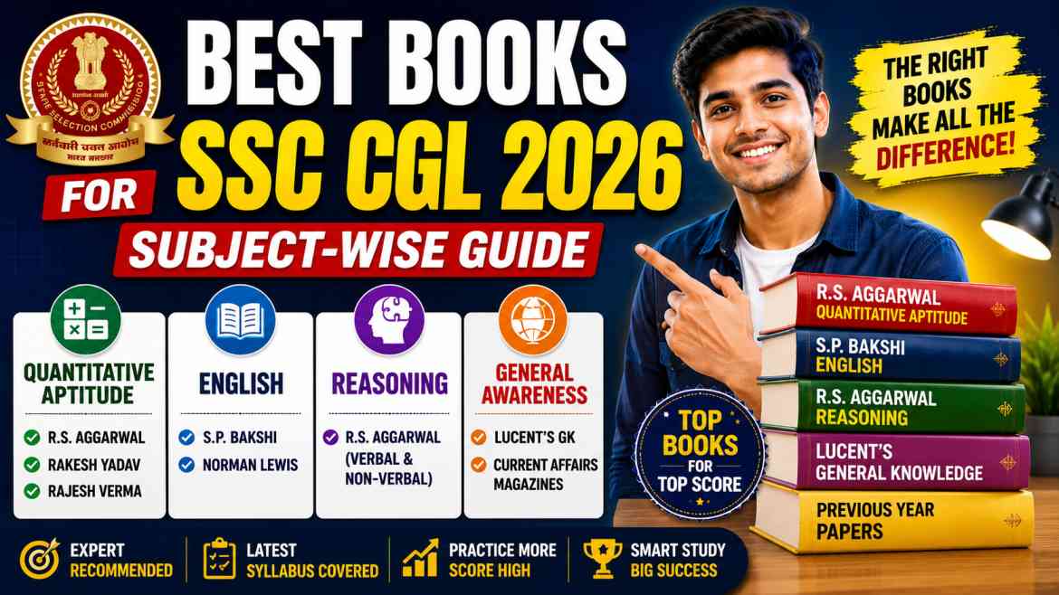 Best Books for SSC CGL 2026 (Subject-Wise Guide)