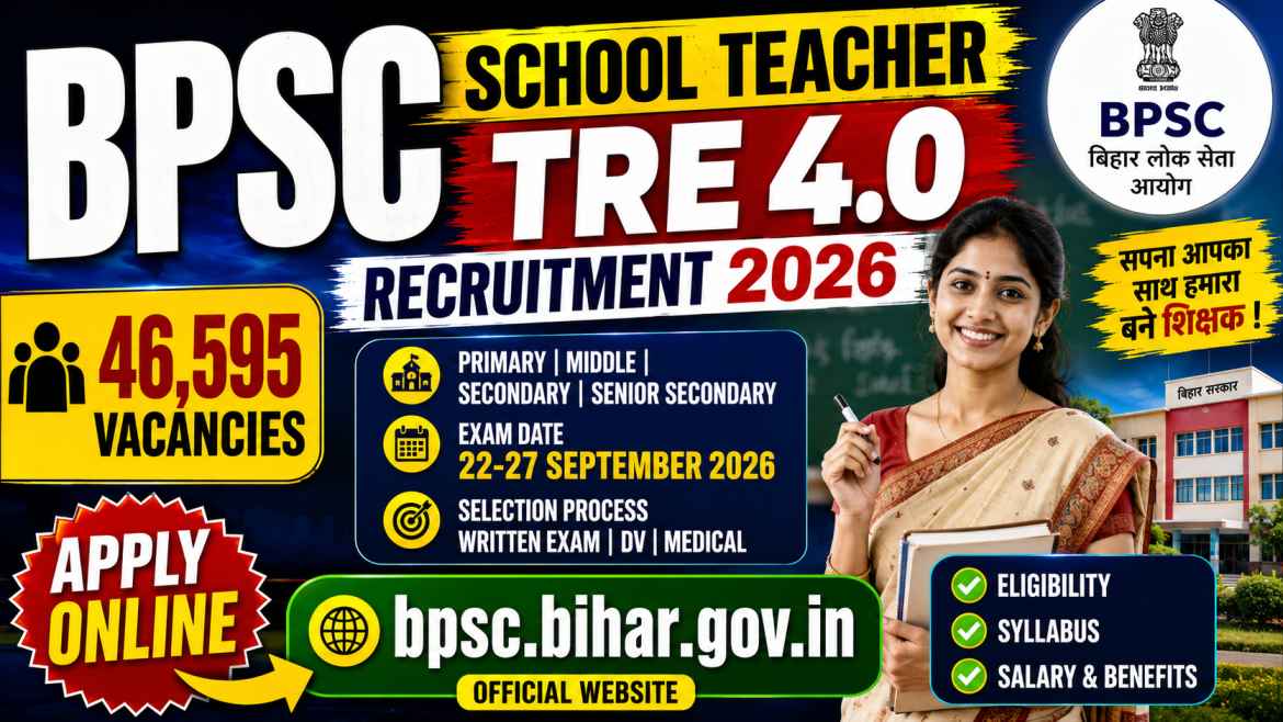 BPSC School Teacher TRE 4.0 Recruitment 2026: