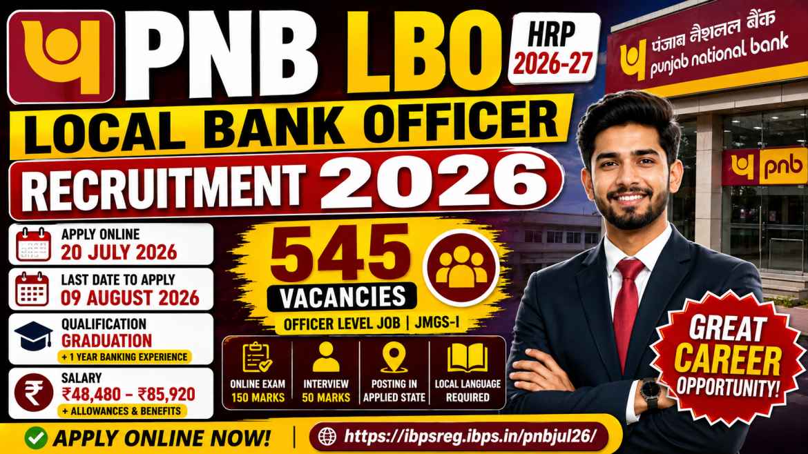 PNB Bank LBO Recruitment 2026: